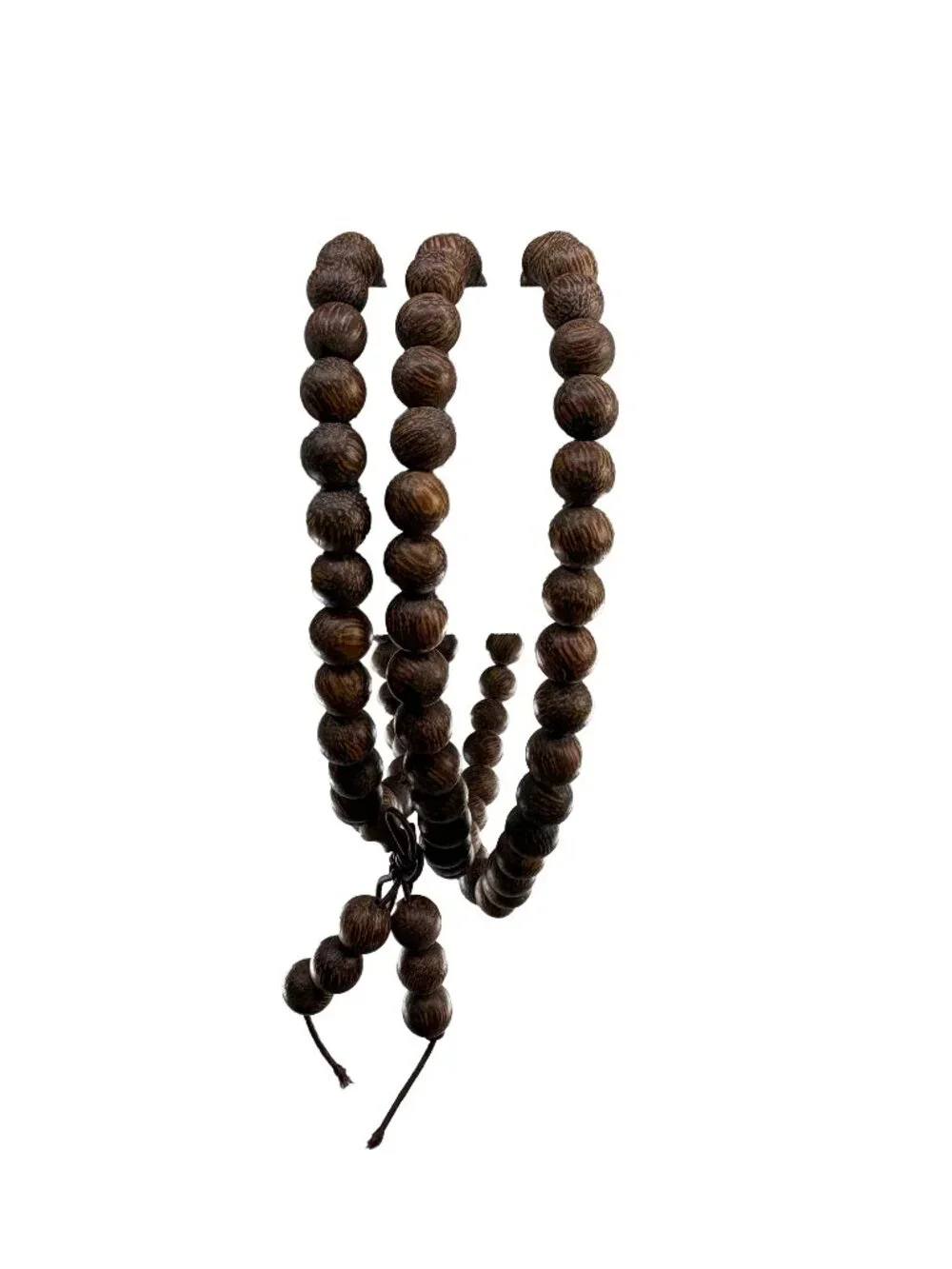 Dark Agarwood Wood Mala Prayer 108 Beads Bracelet Necklace 8mm 30.5g